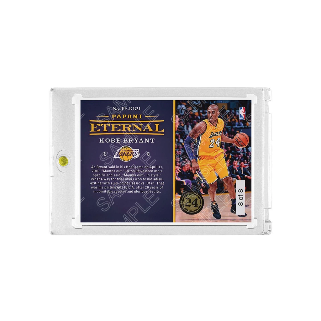Lakers Kobe Bryant Eternal 20 Seasons Signature Basketball Card with Display Case
